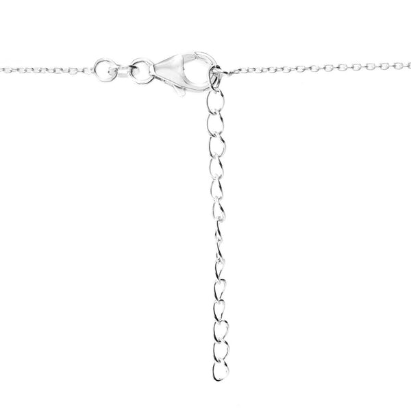 Pin Up Girl Gem Treasures Sterling Silver 0.25ctw Sapphire & Zircon Evil Eye Necklace