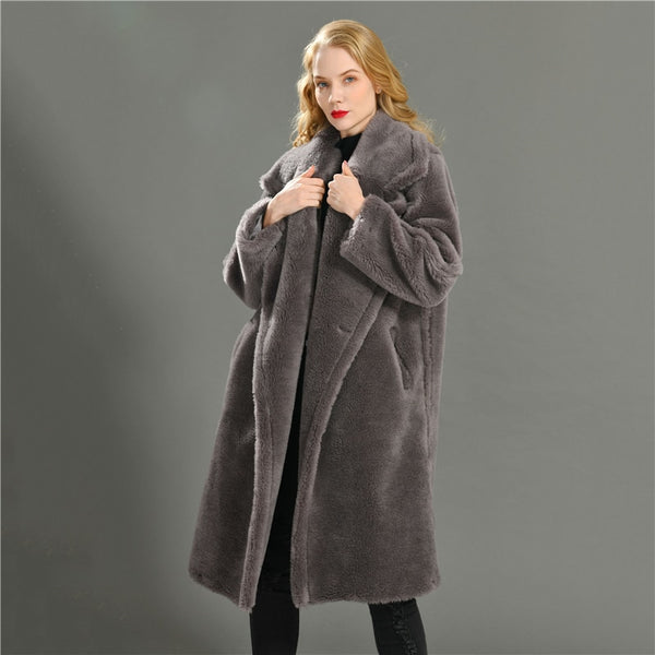 Pin Up Girl Genuine Wool Teddy Borgana Winter Coat | 11 Colors
