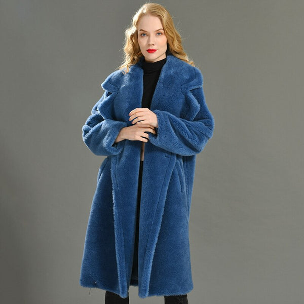 Pin Up Girl Genuine Wool Teddy Borgana Winter Coat | 11 Colors