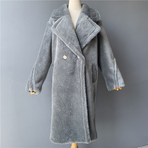 pin up girl Genuine Wool Teddy Borgana Winter Coat | 11 colors