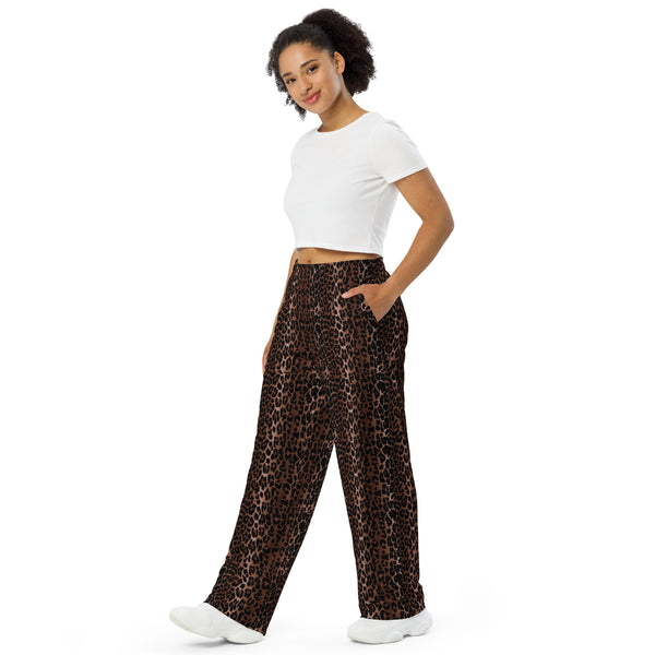 Pin Up Girl Hattie OG Leopard Wide-Leg Lounge Pants | Pinup Couture Relaxed