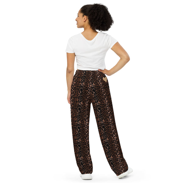 Pin Up Girl Hattie OG Leopard Wide-Leg Lounge Pants | Pinup Couture Relaxed