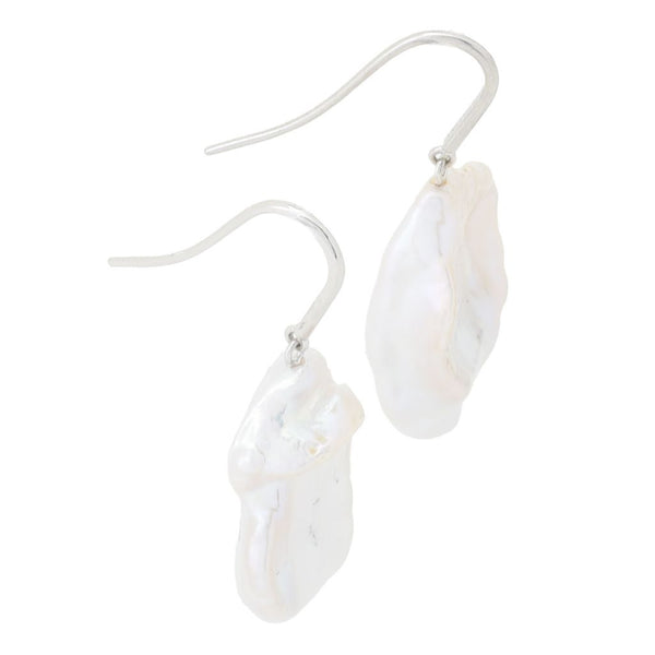 Pin Up Girl Imperial Pearl Freshwater Cultured Keshi Pearl 1.25" Drop Earrings