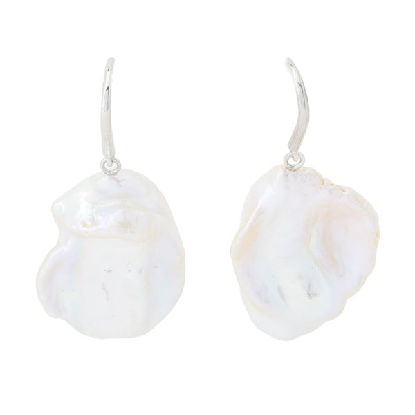 pin up girl Imperial Pearl Freshwater Cultured Keshi Pearl 1.25" Drop Earrings