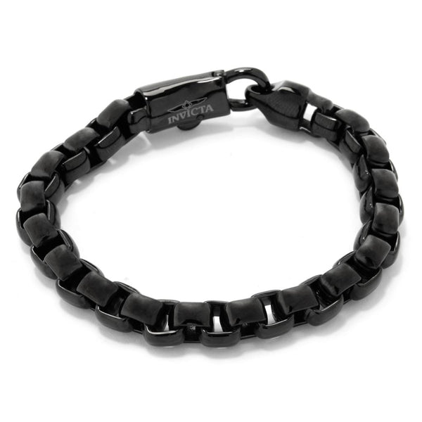 pin up girl Invicta Jewelry Men's Stainless Steel Choice of Size Box Chain Bracelet