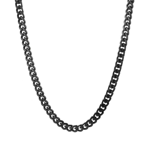 Pin Up Girl Invicta Jewelry Stainless Steel Curb Link Bracelet & Necklace Set