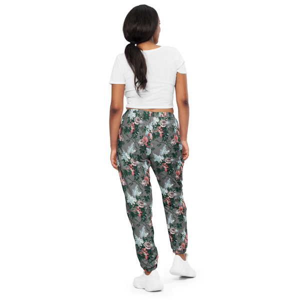 Pin Up Girl J'Adore Grey Bella Roses Joggers | Pinup Couture Relaxed