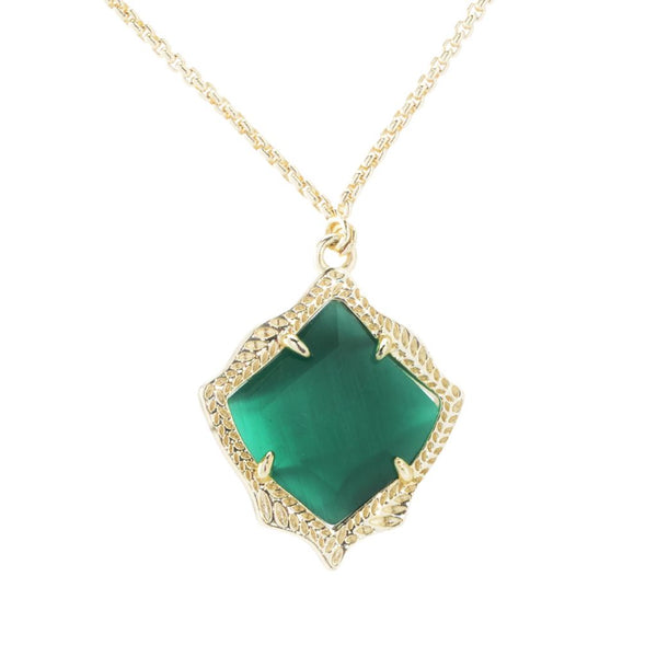 pin up girl Kendra Scott Gold-tone "Kacey" Choice of Gemstone 28" Necklace