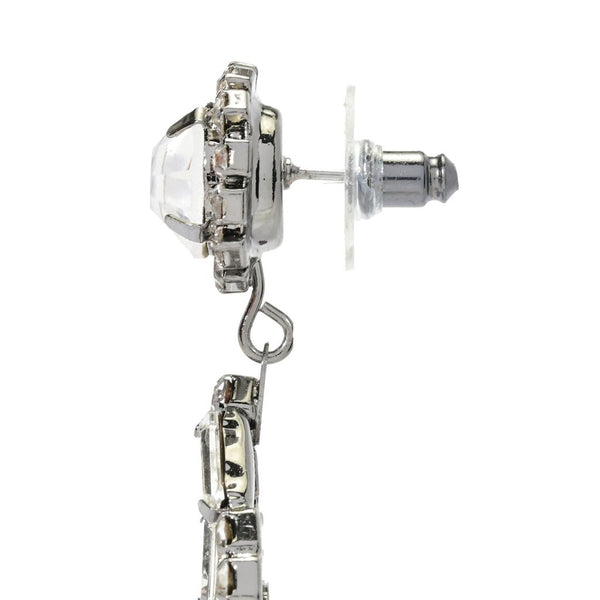 Pin Up Girl Kenneth Jay Lane Rhinestone Chandelier Clip-on Or Post Drop Earrings