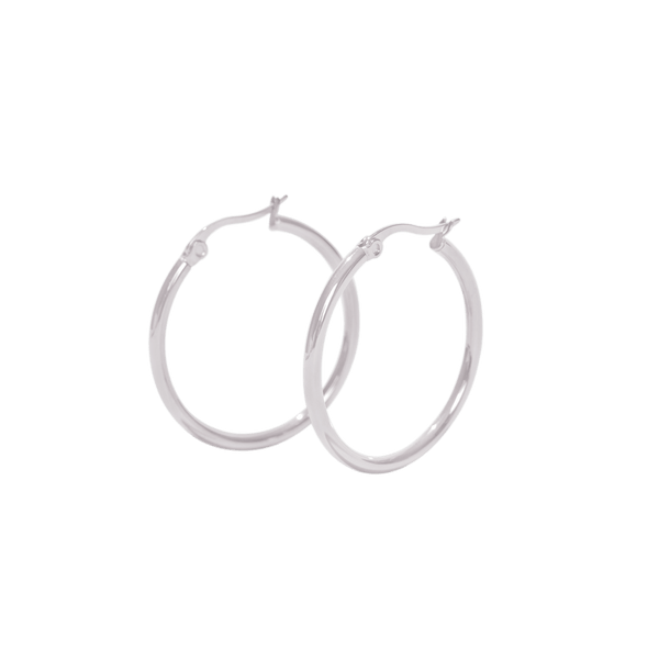 Pin Up Girl Laurette Medium Hoop Earring | Gold And Silver