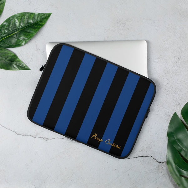 pin up girl Lindy Nevermore Stripe Computer Laptop Sleeve | Pinup Couture Relaxed