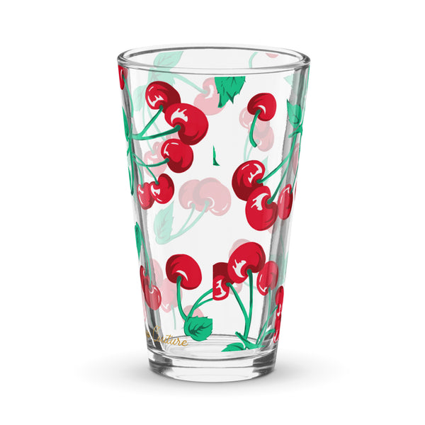 Pin Up Girl Liza Cherry Girl 16 Oz Pint Glass | Pinup Couture Home