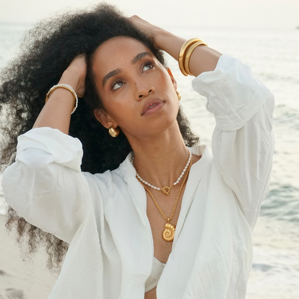 Pin Up Girl Maxine Tube Cuff Bracelet | Gold And Silver