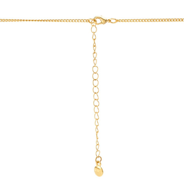 Pin Up Girl MAYAMAR 24K Gold Plated Polished Moon & Stars 18"+3.5" Necklace