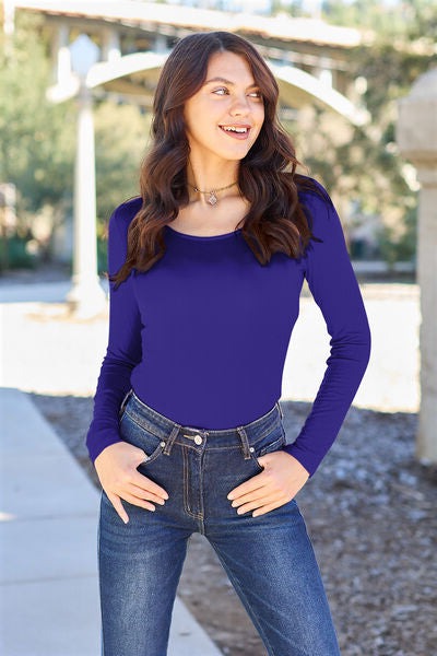 pin up girl Milano Basic Bae Long Sleeve Bodysuit | 6 Colors