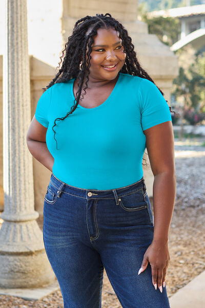 Pin Up Girl Milano Basic Bae Short Sleeve Bodysuit | 6 Colors