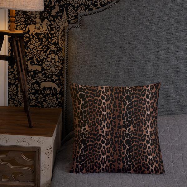 Pin Up Girl OG Leopard Print Premium Decorative Throw Pillow | 3 Sizes | Pinup Couture Home