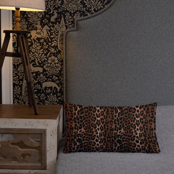 Pin Up Girl OG Leopard Print Premium Decorative Throw Pillow | 3 Sizes | Pinup Couture Home