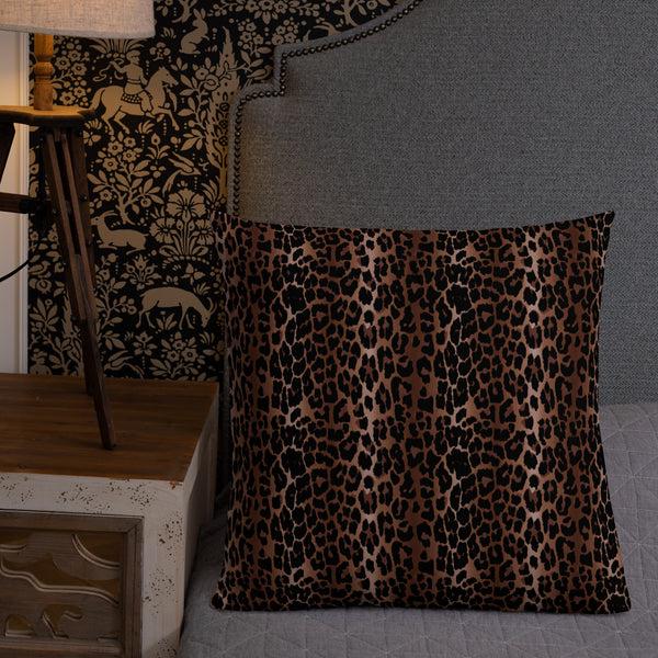 Pin Up Girl OG Leopard Print Premium Decorative Throw Pillow | 3 Sizes | Pinup Couture Home