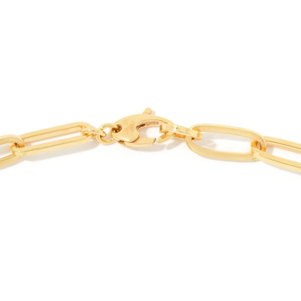 Pin Up Girl OroMio 14K Gold & Sterling Silver Tubing Choice Of Length Paperclip Link Necklace