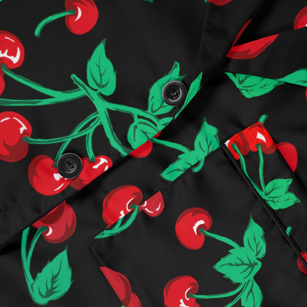 Pin Up Girl Pajama Game In Black Cherry Girl Satin 2 Piece Button Up PJ Set | Pinup Couture Relaxed