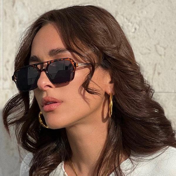 Pin Up Girl Astrid Hammered Hoop Earring