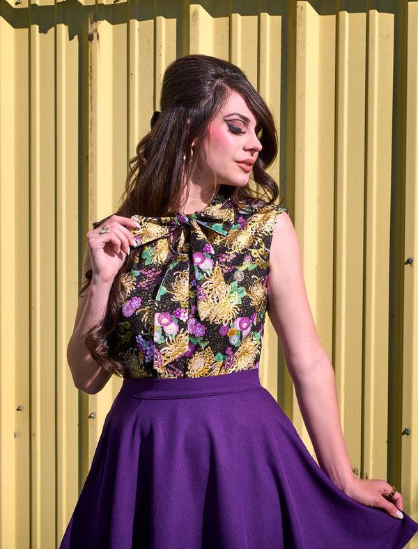 pin up girl Bloom Bow Top | Retrolicious