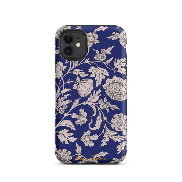 pin up girl Blue Capri Floral iPhone® Case pin up girl Blue Capri Floral iPhone® Case