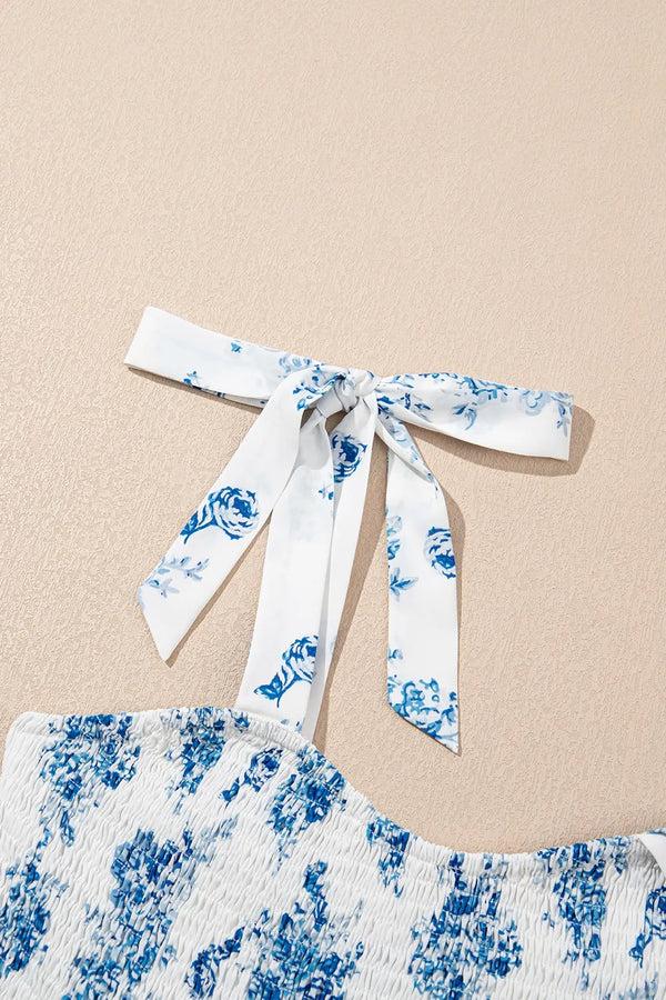 Pin Up Girl Bluebell Tie-Shoulder Midi Dress