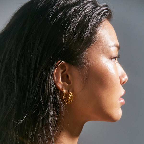 Pin Up Girl Braxton Chain Hoop Earring