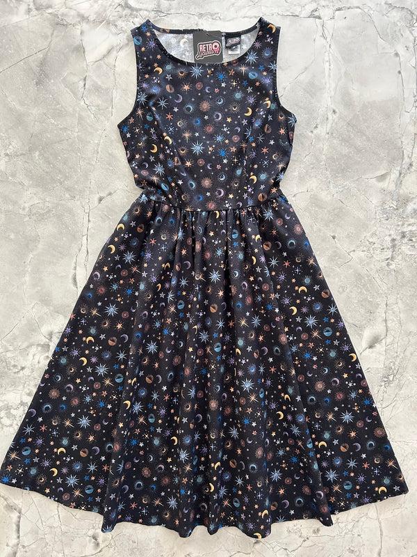 pin up girl Celestial Midi Dress | Retrolicious