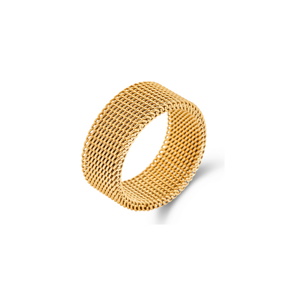 pin up girl Etta Mesh Ring | Gold and Silver