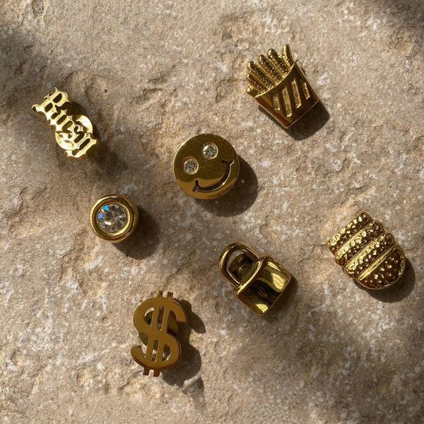 Pin Up Girl Gabby Lock Shoe Charm