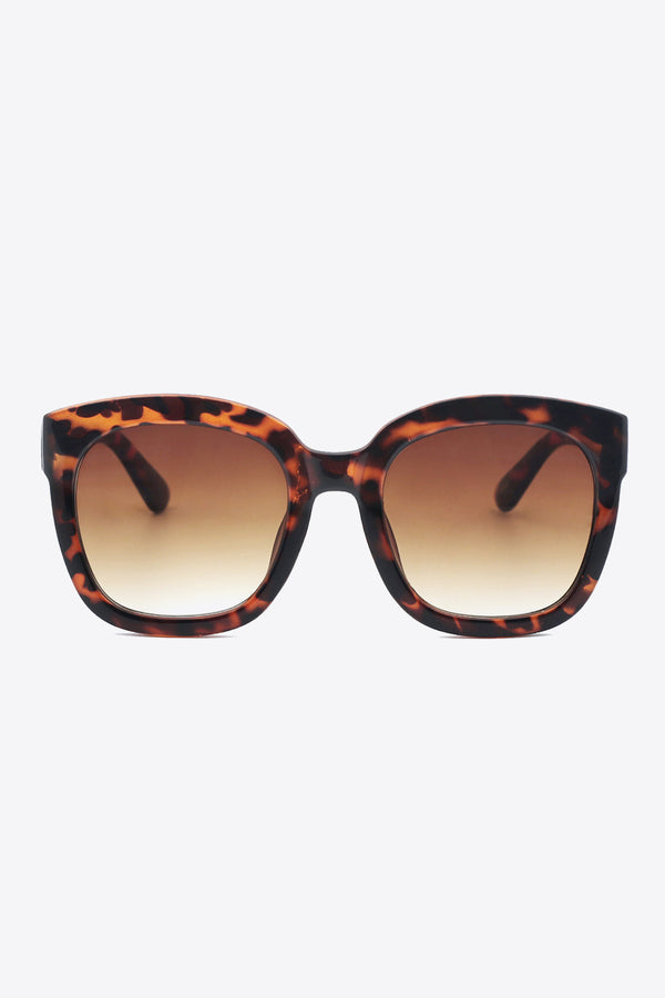 Pin Up Girl Geo Glam Sunglasses In Black And Brown