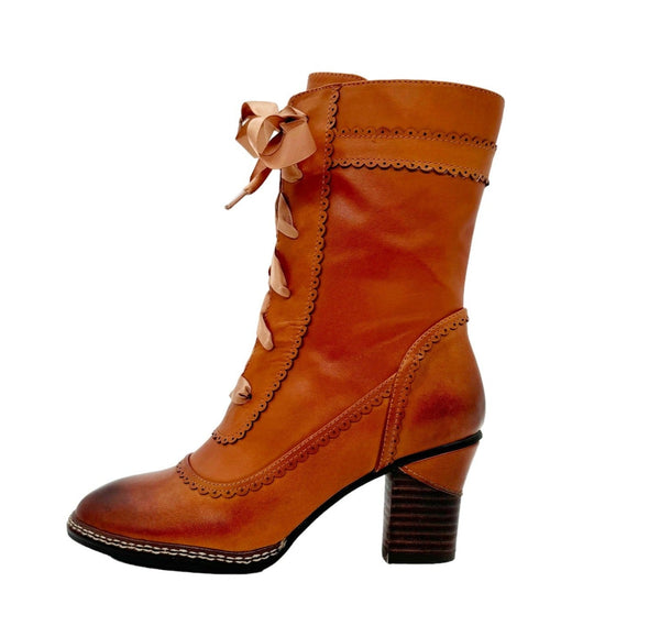 Pin Up Girl Glimpse Victorian Booties