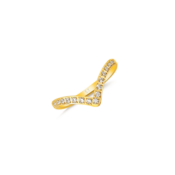 Pin Up Girl Hadley Dainty Wishbone Ring