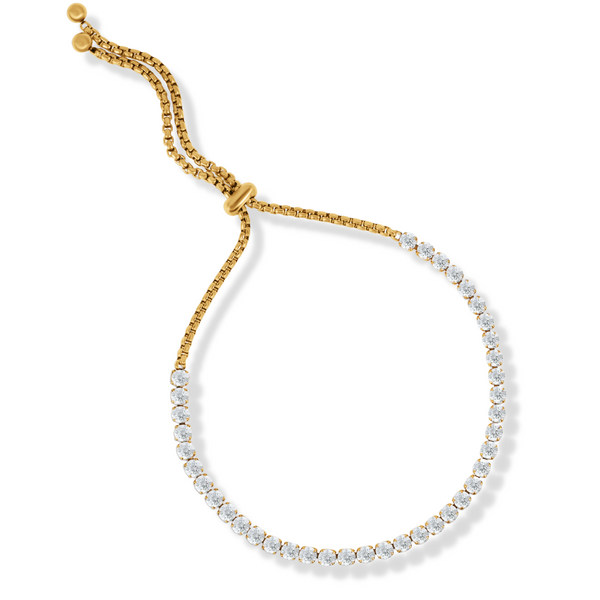 Pin Up Girl Jodie Tennis Bracelet | Gold And Silver