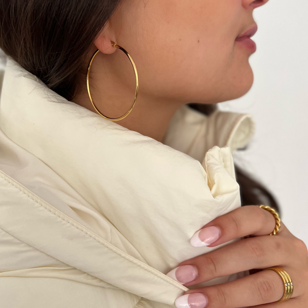 Pin Up Girl Laurette Large Hoop Earring