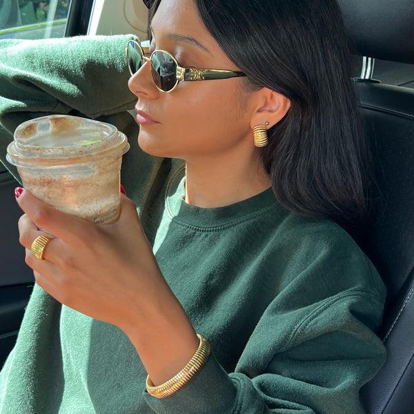 Pin Up Girl Morena Small Beaded Stud Earring