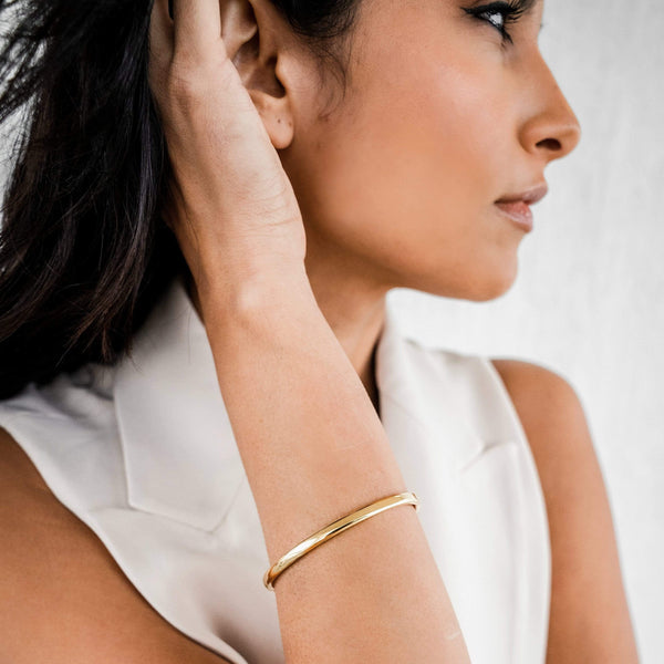 pin up girl Nadine Bangle Bracelet | Gold and Silver