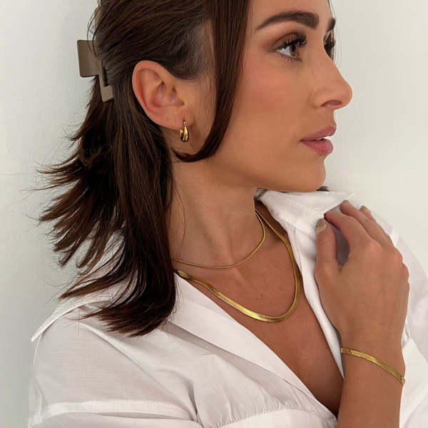 Pin Up Girl Nic Herringbone Chain Bracelet