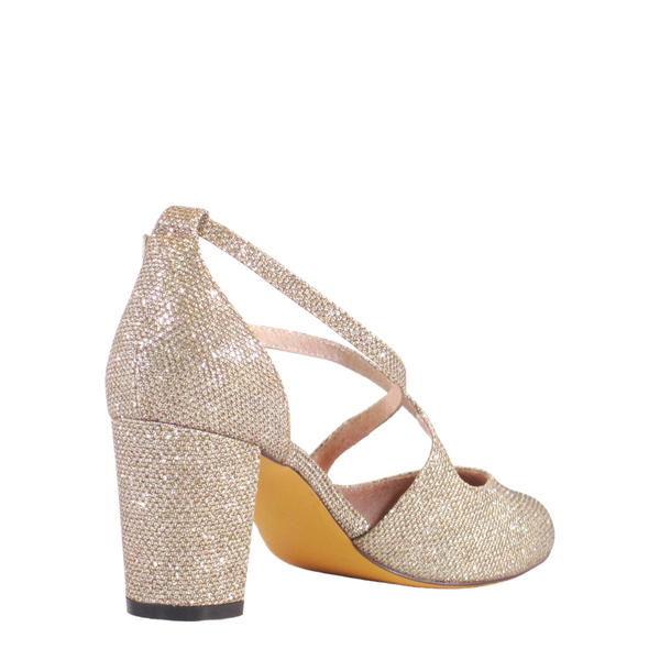 Pin Up Girl Oren Glitter Mary Jane Heels