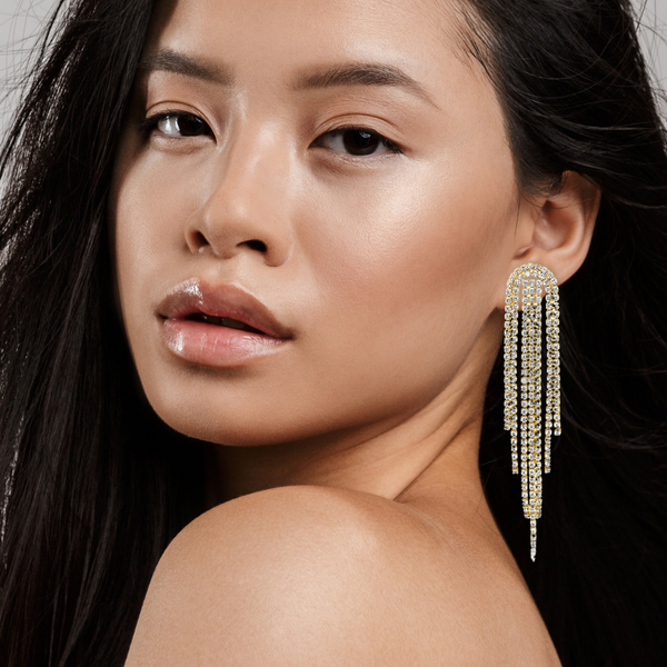 pin up girl Rebecca Tassel Chain Earring