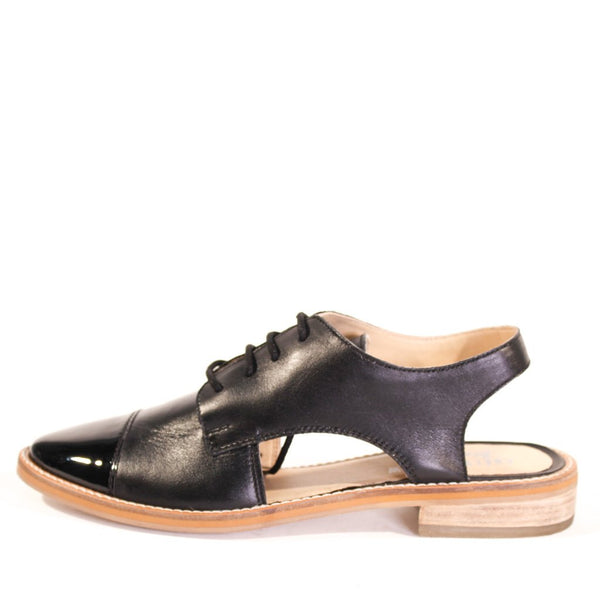 pin up girl Shay Leather Slingback Loafers