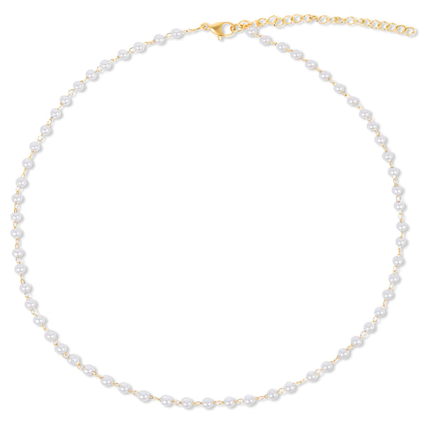 Pin Up Girl Sheena Dainty Pearl Choker Necklace
