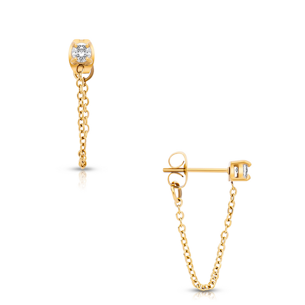 Pin Up Girl Sloane Chain Stud Earring