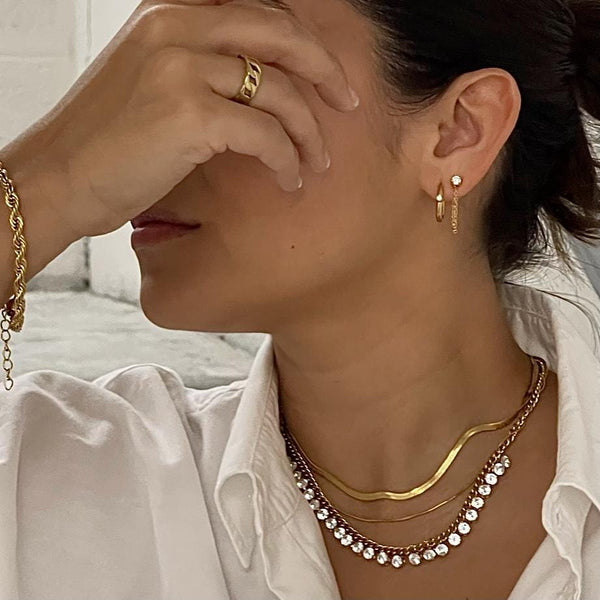 Pin Up Girl Sloane Chain Stud Earring