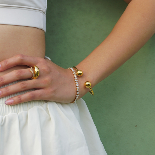 pin up girl Talia Beaded Cuff Bracelet