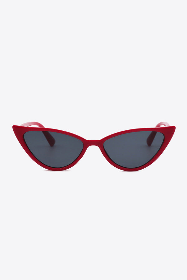Pin Up Girl Wings Sharp Crimson Cat-Eye Sunglasses