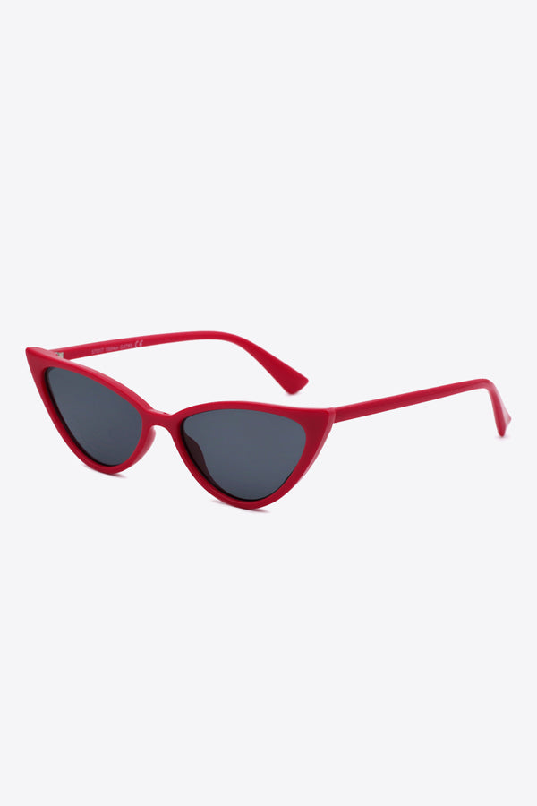 pin up girl Wings Sharp Crimson Cat-Eye Sunglasses